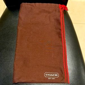 Original chocolate Brown coach dustbag